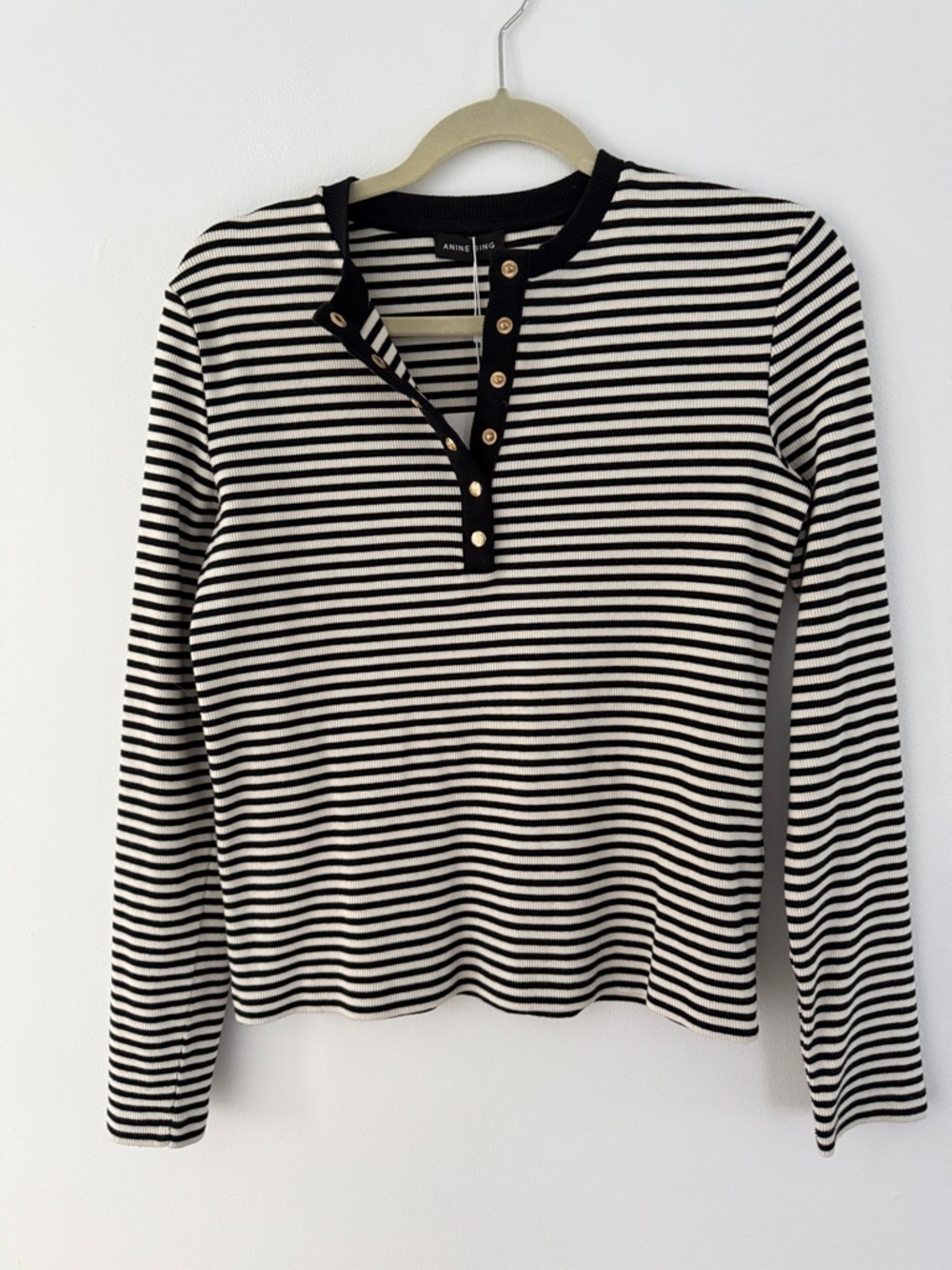 Anine Bing Alessia Long Sleeve Tee - Picture 3 of 4